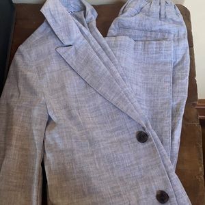 Boys Suit jacket 10 bottoms 8 chambray